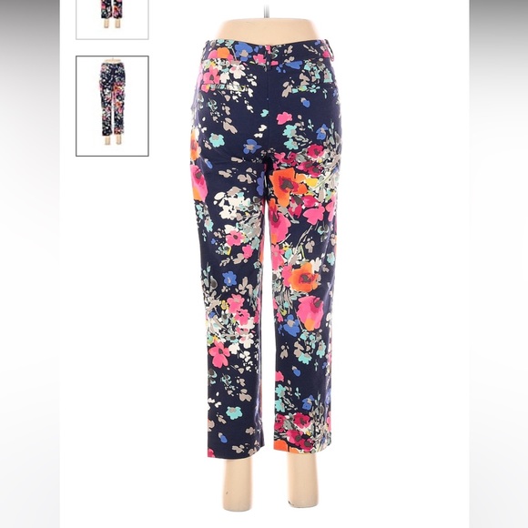 NWOT MERONA Floral Print Ankle Length Pants Size 10 - Picture 2 of 15
